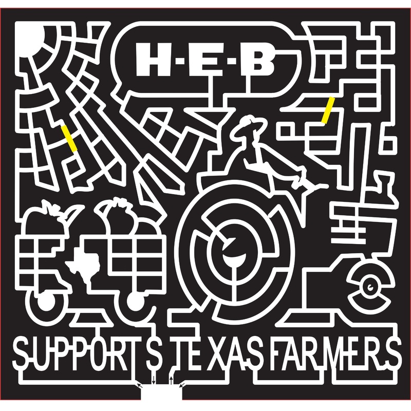 16_TX_Hondo, 2016, Texas, hondo, tractor, trailer, texas state, state outline, sun, farmer, logo, H.E.B logo