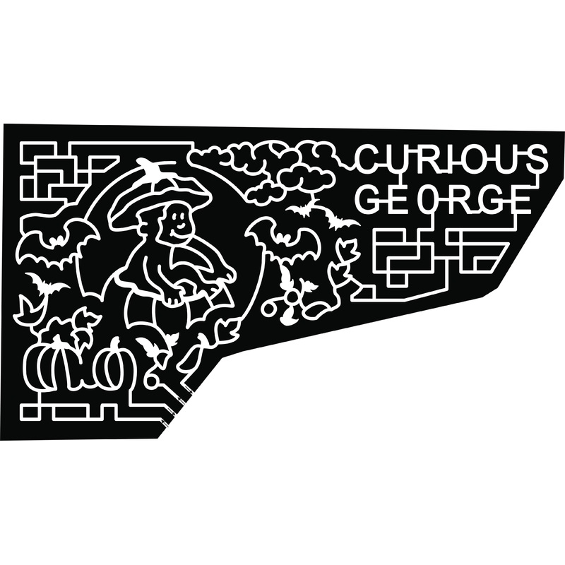 2017 17_NC_Chadbourn, curious george, pumpkin, bat, leaf, vines, monkey, animal.jpg