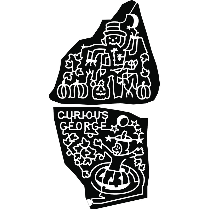 2017 17_NC_Ruffin, curious george, vines, leaves, leaf, moon, stars, scarecrow.jpg