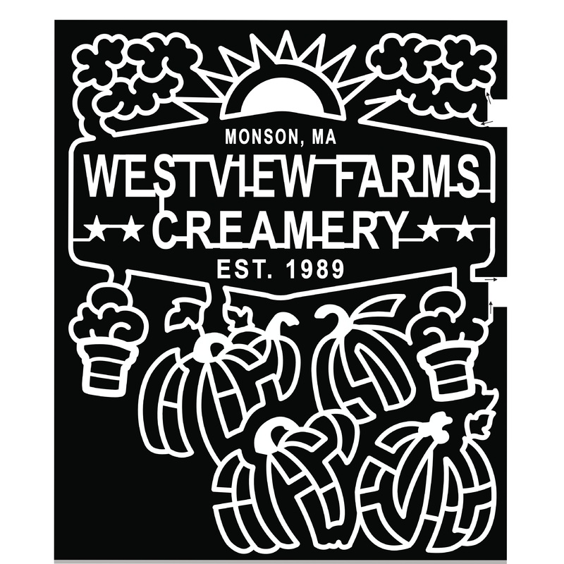 18_MA_Monson monson, MA westview farms creamery est. 1989 cloud clouds sun ice cream pumpkin pumpkins ice cream cone