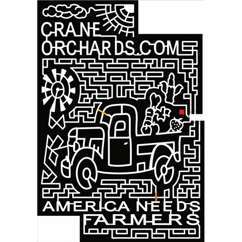 18_MI_Fennville Crane Orchards America needs farmers truck sun clouds wind mill corn carrot apple strawberry pumpkin
