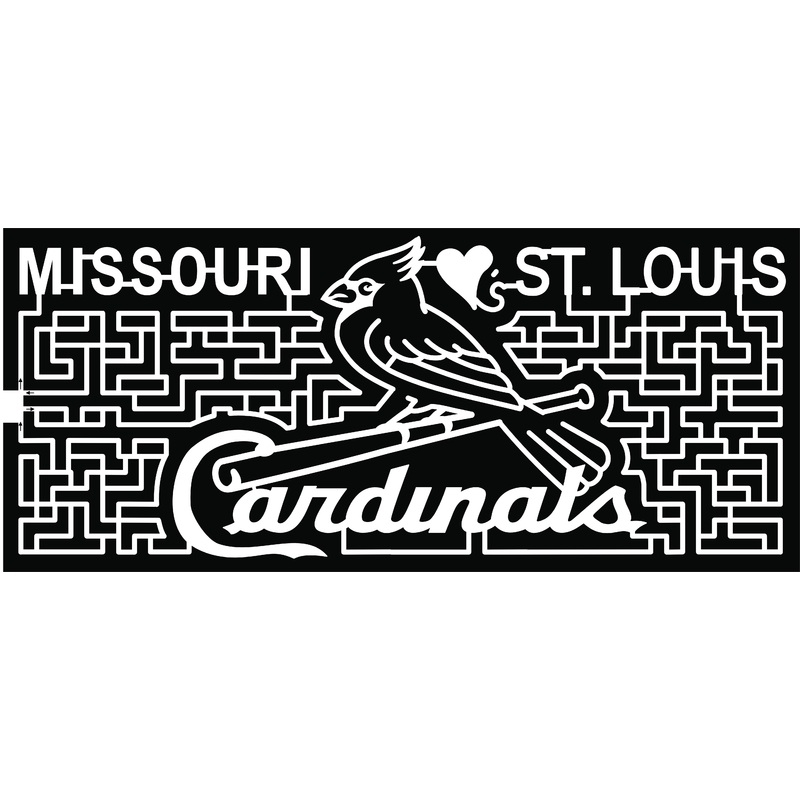 18_Mo_Jefferson City Missouri St. Louis Cardinals baseball heart bird