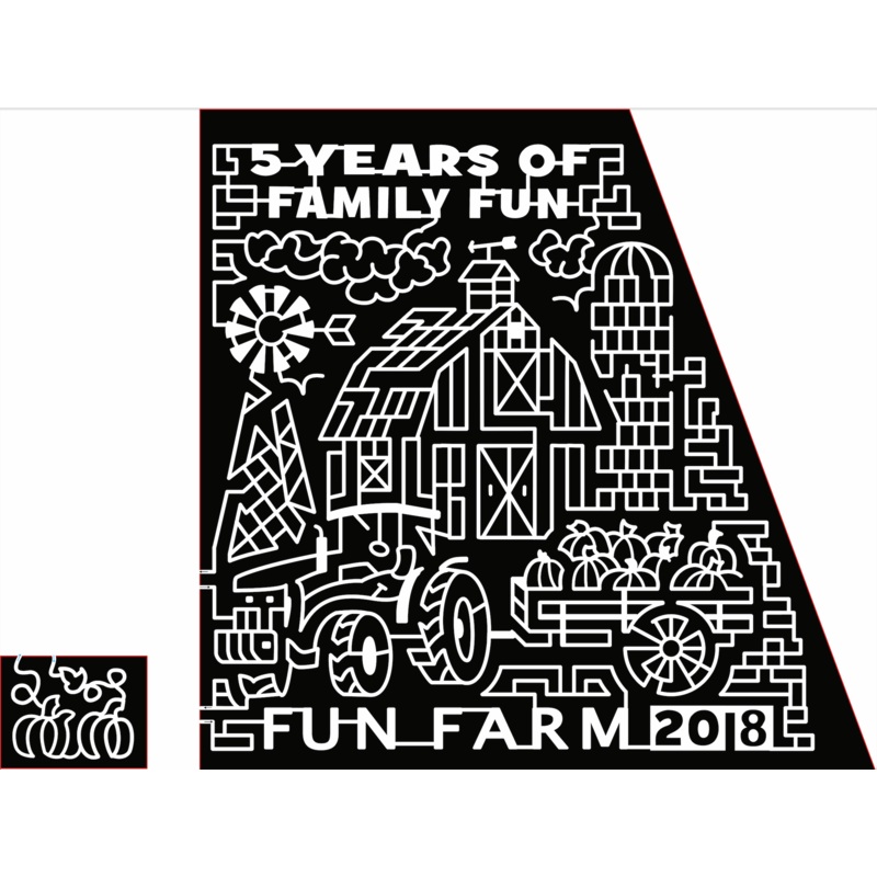 18_MO_Kearny 5 years of family fun farm 2018 pumpkin tractor wagon barn windmill silo clouds pumpkins