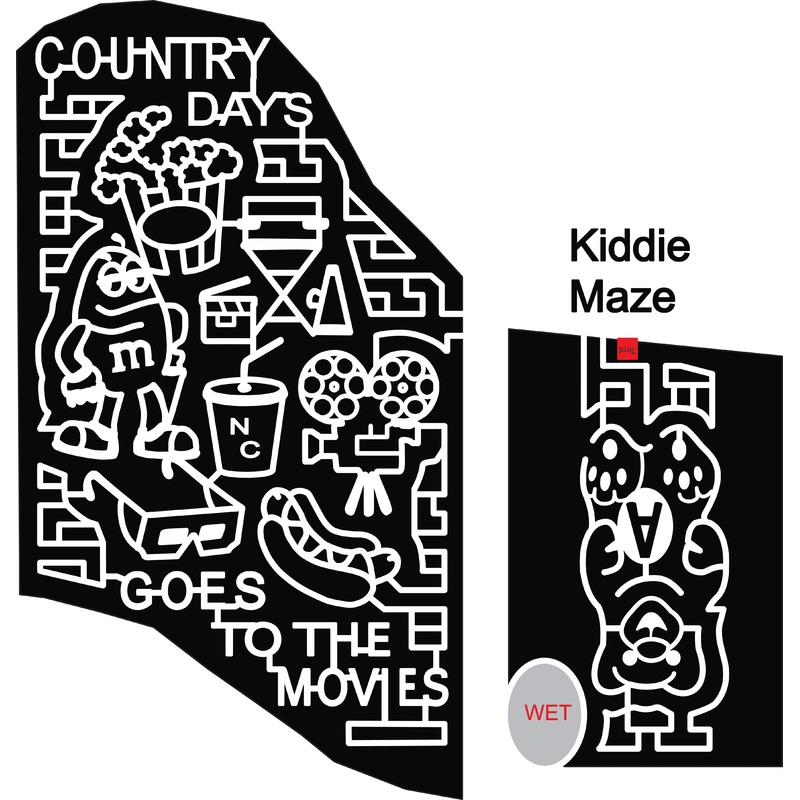 18_NC_Charlotte country days goes to the movies M&M 3D glasses hot dog drink director chair popcorn movie reel movie projector gummy bear