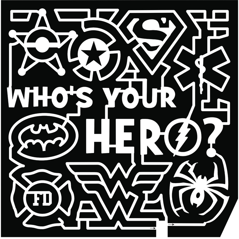18_NC_Shelby who’s your hero ? FD Police Fire Ambulance EMT spider wonder woman superman star batman  lightning bolt flash captain america