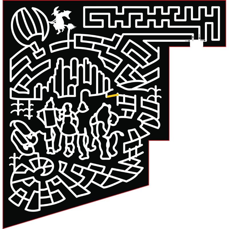 18_VA_Gloucester witch wizard of oz yellow brink road red ruby slippers Dorothy tinman scarecrow lion emerald city cornstalk