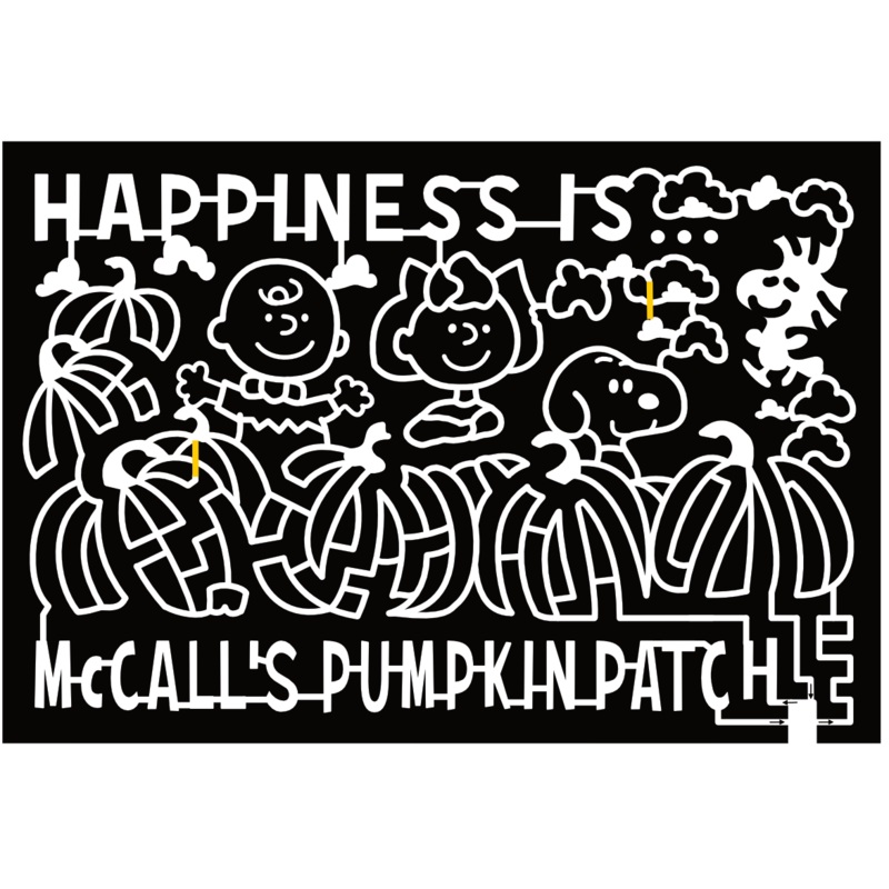24_NM_Moriaty Snoopy, Happiness Is…, Mcalls Pumpkin Patch, Charlie Brown, Woodstock, Cloud, Pumpkin