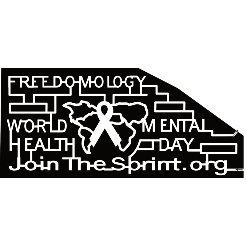 24_OH_New Brunswick, Freedomology, World Health, Mental Day, JoinTheSprint.org, Ribbon, Earth