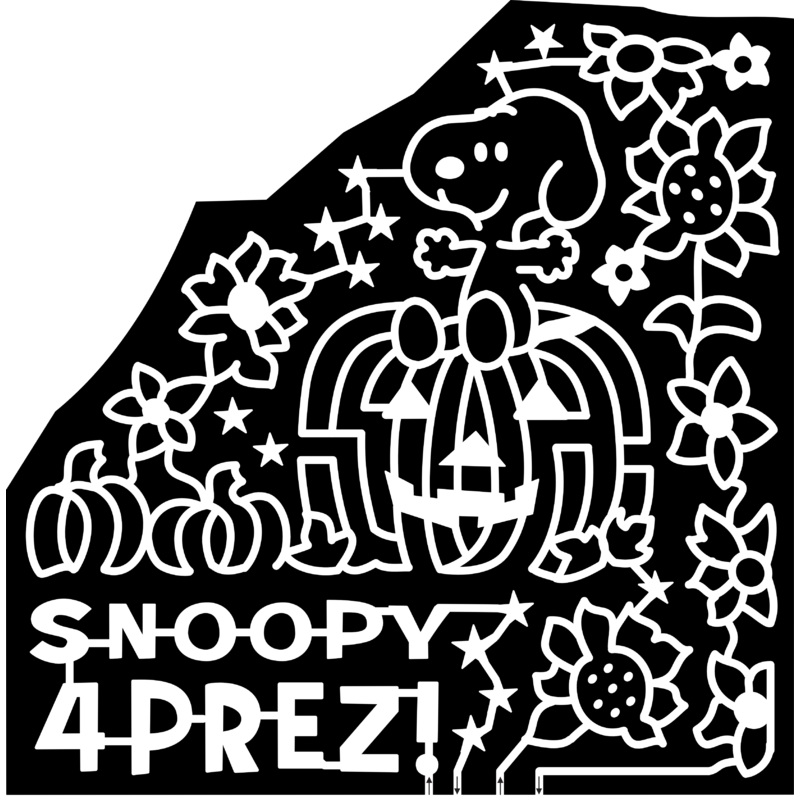 24_OK_Porter Snoopy 4 Prez, Pumpkin, Flower