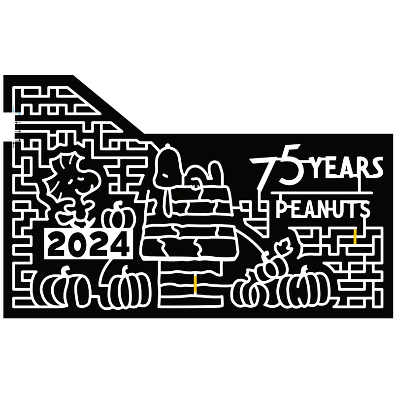 24_PA_Waterford, Snoopy, Peanuts, 75 Years, Woodstock, 2024, Pumpkin