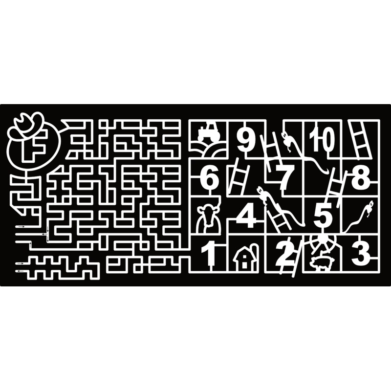 24_QC_Laval, Board Game, Ladder, Number, Cow, Pig, Tractor
