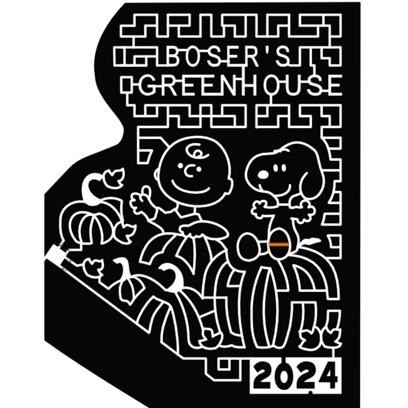 24_SK_Walburg Snoopy, Bosers Green House, 2024, Charlie Brown, Pumpkin