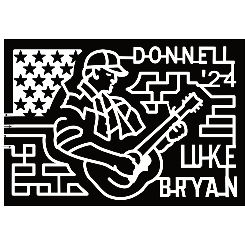24_TN_Jackson, Donnell 24, Luke Bryan, Guitar, Flag, Face