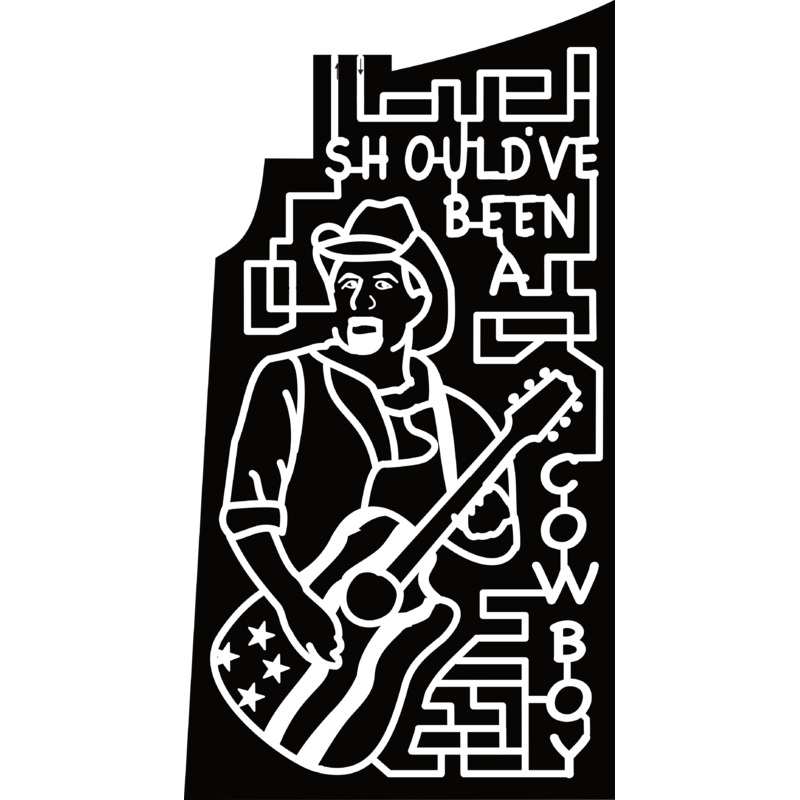 24_TN_Taft, Shouldve Been A Cowboy, Toby Keith, Guitar, Flag, Face