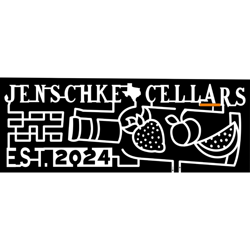 24_TX_Fredricksburg Jenschke Cellars, EST 2024, Strawberry, Peach, Watermelon, Bottle