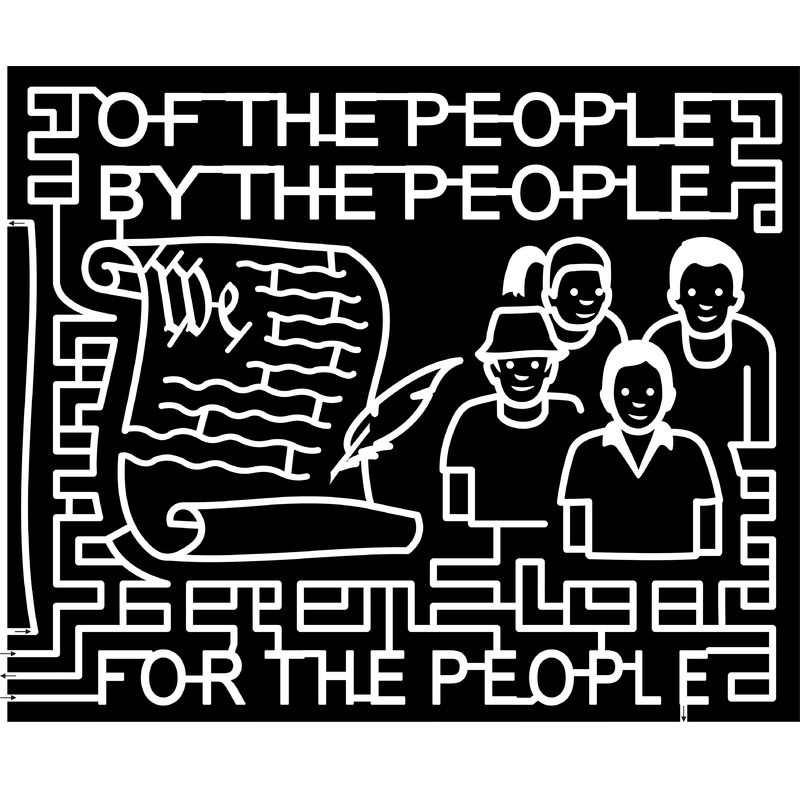24_TX_Moulton, Of The People, By The People, Declaration, People, Face, For The People, Feather