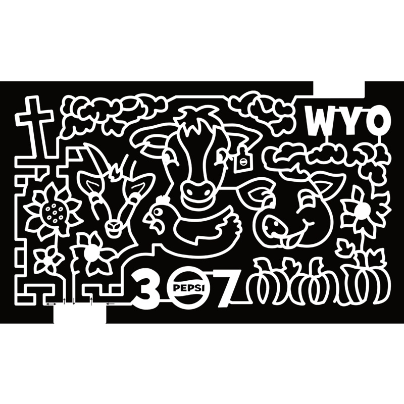 24_WY_Casper 307, Pepsi, WYO, Goat, Pig, Sheep, Flower, Cross, Pumpkin, Logo