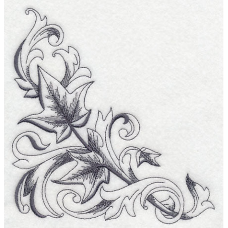 Baroque Ivy Corner|5.98″ x 5.86″ / 151.86mm x 148.83mm|4.96″ x 4.86″ / 125.88mm x 123.43mm|3.85″ x 3.77″ / 97.73mm x 95.88mm|All Sizes