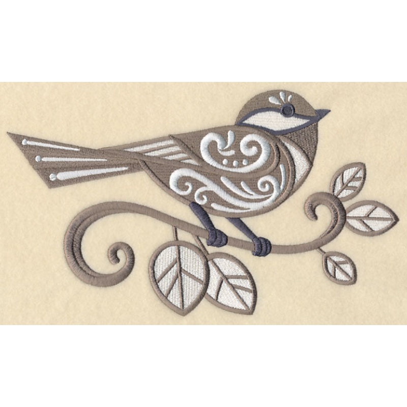 Chickadee with Flourish|5.52″ x 9.41″ / 140.15mm x 238.93mm|4.03″ x 6.87″ / 102.4mm x 174.46mm|2.27″ x 3.86″ / 57.59mm x 97.96mm|All Sizes