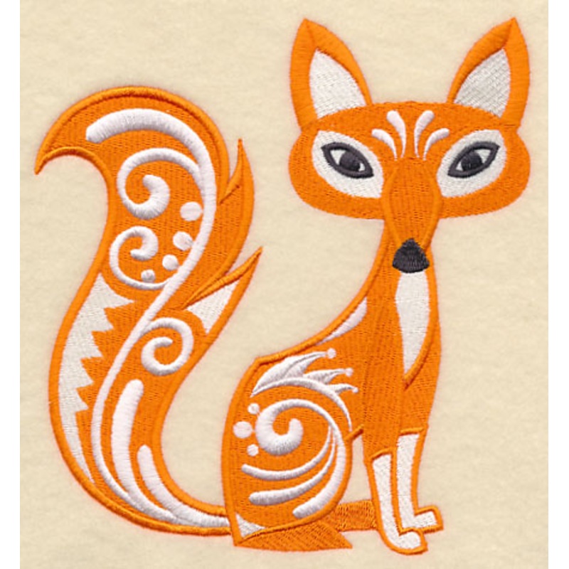 Fox with Flourish|6.24″ x 5.86″ / 158.48mm x 148.83mm|5.14″ x 4.82″ / 130.52mm x 122.42mm|3.86″ x 3.62″ / 98.1mm x 92.01mm|All Sizes