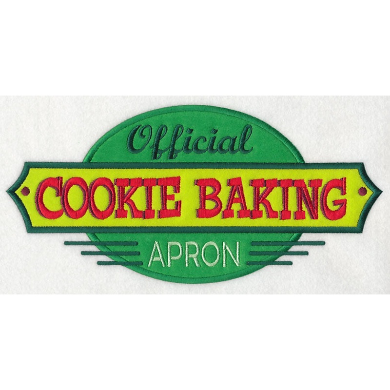Official Cookie Baking Apron (Applique)