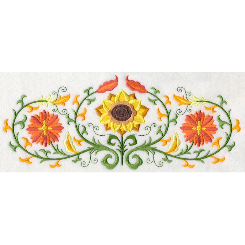 Suzani Fall Flower Trio|4.71″ x 11.75″ / 119.63mm x 298.45mm|3.77″ x 9.41″ / 95.76mm x 239.01mm|3.14″ x 7.83″ / 79.76mm x 198.88mm|2.75″ x 6.86″ / 69.85mm x 174.24mm|All Sizes