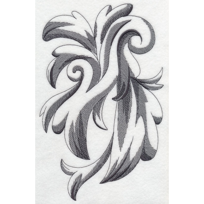 Andelle Baroque Flourish|10.74″ x 6.85″ / 272.88mm x 173.99mm|9.18″ x 5.85″ / 233.09mm x 148.59mm|7.8″ x 4.97″ / 198.16mm x 126.31mm|6.85″ x 4.37″ / 174.03mm x 110.92mm|3.86″ x 2.45″ / 97.96mm x 62.34mm|All Sizes