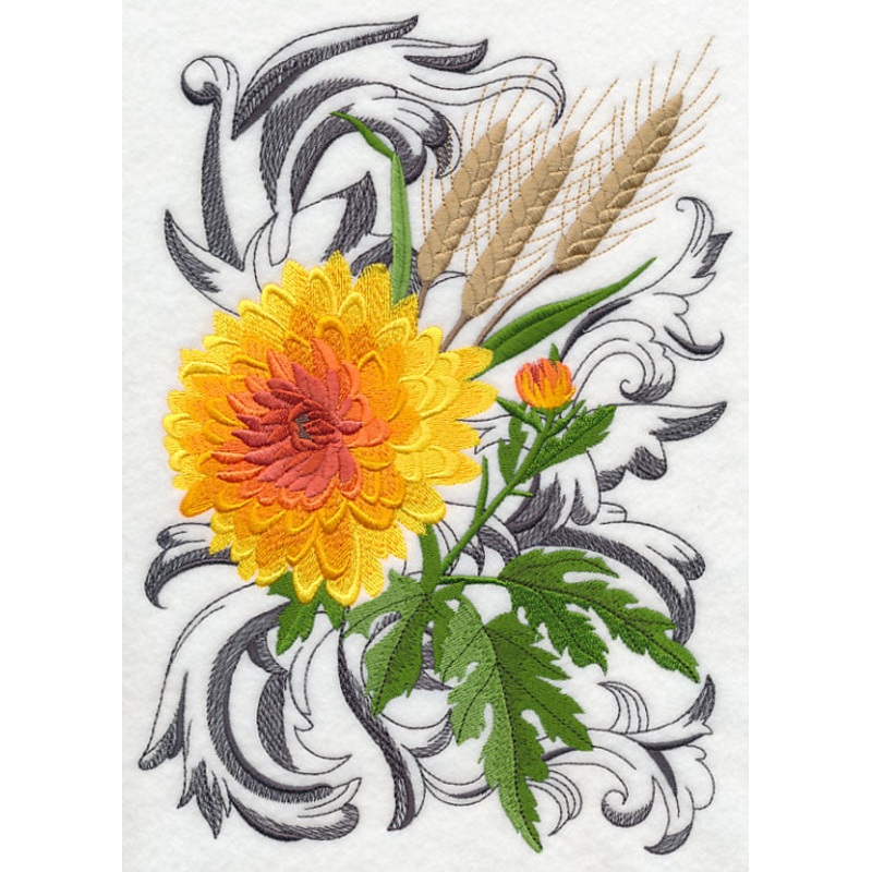 Autumn Flowers with Flourish|9.88″ x 6.9″ / 250.97mm x 175.21mm|8.45″ x 5.89″ / 214.51mm x 149.59mm|7.82″ x 5.44″ / 198.51mm x 138.22mm|6.95″ x 4.84″ / 176.44mm x 123.02mm|All Sizes