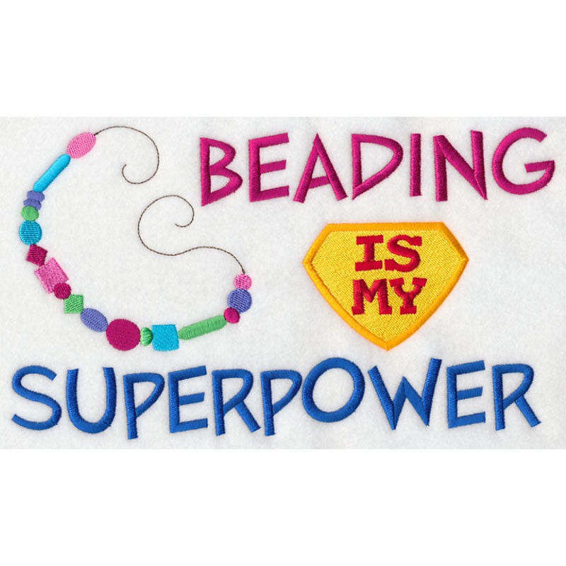Beading Is My Superpower|6.02″ x 10.55″ / 152.96mm x 268.01mm|5.35″ x 9.38″ / 135.99mm x 238.24mm|4.46″ x 7.81″ / 113.27mm x 198.43mm|3.91″ x 6.86″ / 99.43mm x 174.22mm|3″ x 5.25″ / 76.08mm x 133.33mm|2.2″ x 3.85″ / 55.76mm x 97.77mm|All Sizes