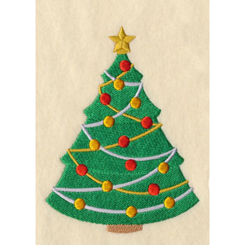 Christmas Tree with Ornaments and Star