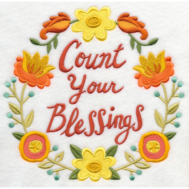 Count Your Blessings Wreath|7.5″ x 7.8″ / 190.62mm x 198.18mm|6.9″ x 7.18″ / 175.33mm x 182.26mm|5.86″ x 6.09″ / 148.91mm x 154.81mm|4.77″ x 4.96″ / 121.16mm x 125.95mm|3.72″ x 3.86″ / 94.36mm x 98.1mm|All Sizes