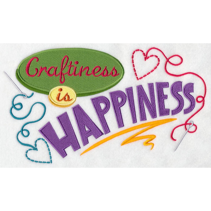 Craftiness is Happiness|6.33″ x 11″ / 160.7mm x 279.33mm|5.41″ x 9.41″ / 137.5mm x 238.95mm|4.5″ x 7.83″ / 114.41mm x 198.76mm|3.95″ x 6.86″ / 100.28mm x 174.17mm|3.03″ x 5.25″ / 76.87mm x 133.37mm|All Sizes