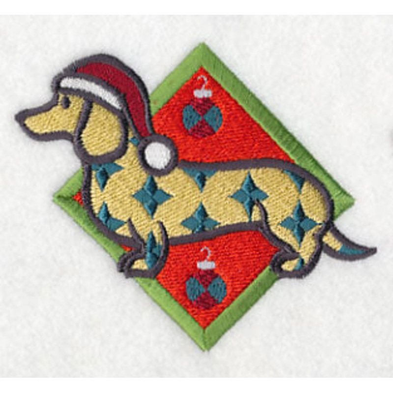 Dachshund – Diamonds|3.36″ x 3.85″ / 85.37mm x 97.89mm|2.19″ x 2.5″ / 55.62mm x 63.59mm|All Sizes