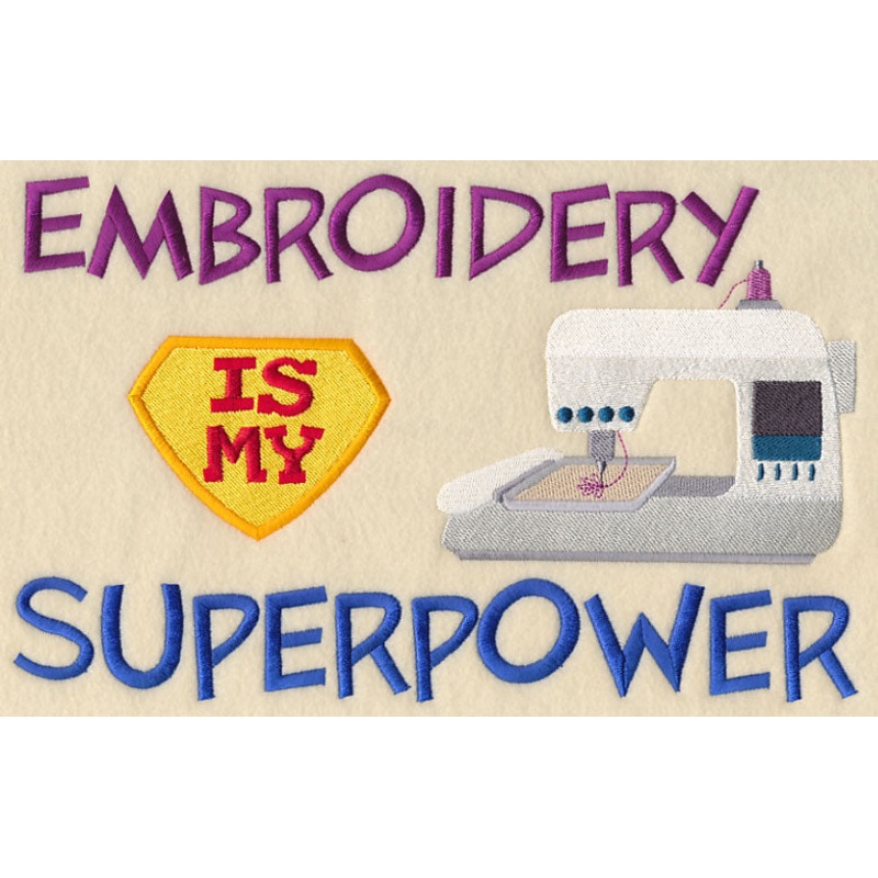 Embroidery Is My Superpower|6.6″ x 10.55″ / 167.56mm x 267.98mm|5.85″ x 9.35″ / 148.49mm x 237.48mm|4.86″ x 7.78″ / 123.57mm x 197.6mm|4.28″ x 6.85″ / 108.79mm x 173.99mm|3.28″ x 5.25″ / 83.37mm x 133.35mm|2.42″ x 3.89″ / 61.48mm x 98.86mm|All Sizes