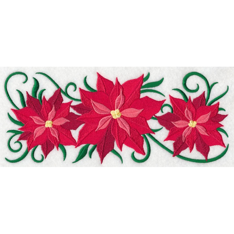 Tis the Season Poinsettia Border