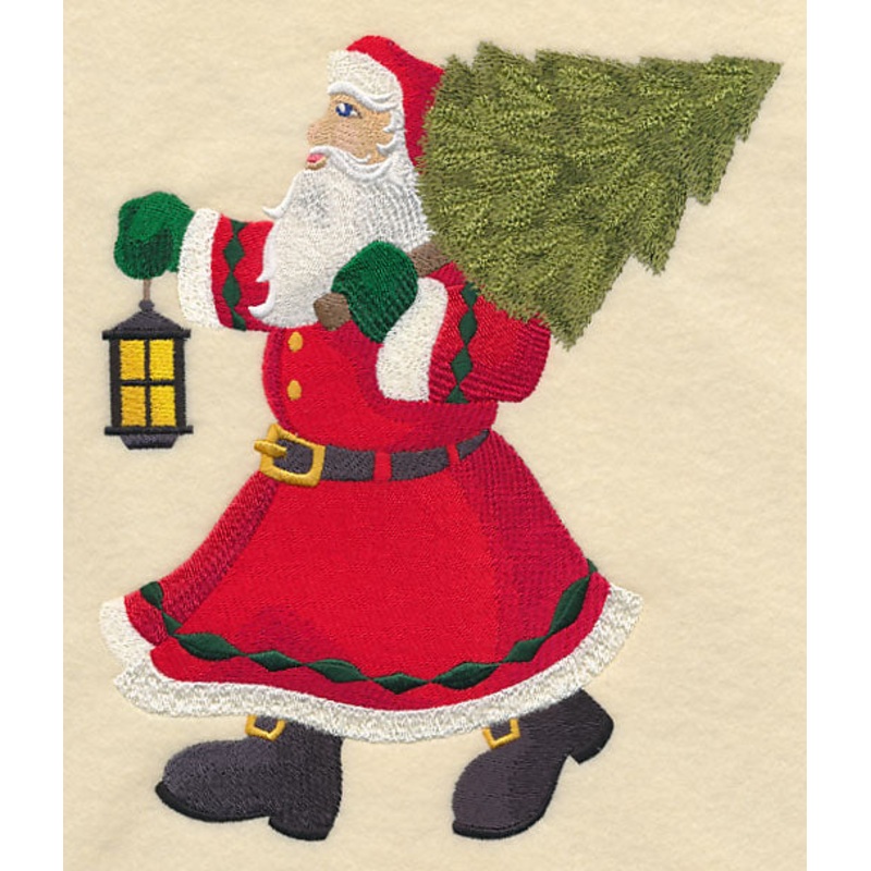 Bringing Home the Tree with Santa