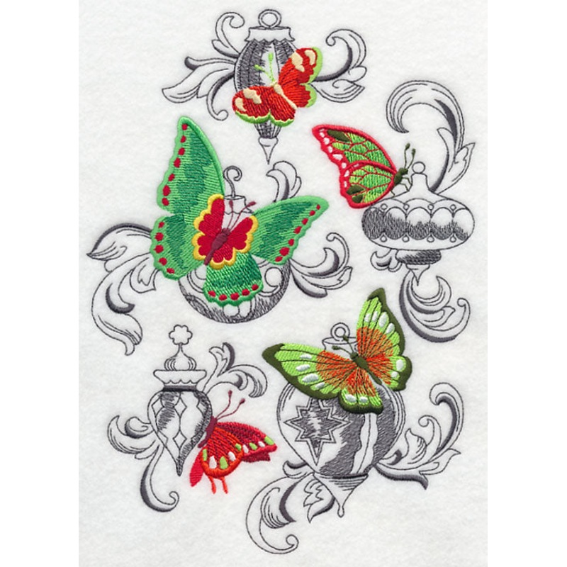 Butterflies at Christmas|9.59″ x 6.9″ / 243.56mm x 175.26mm|7.78″ x 5.6″ / 197.63mm x 142.2mm|6.74″ x 4.85″ / 171.19mm x 123.19mm|All Sizes