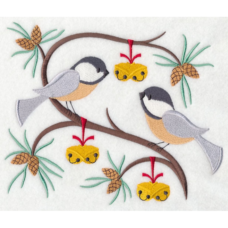Deck the Halls with Christmas Chickadees