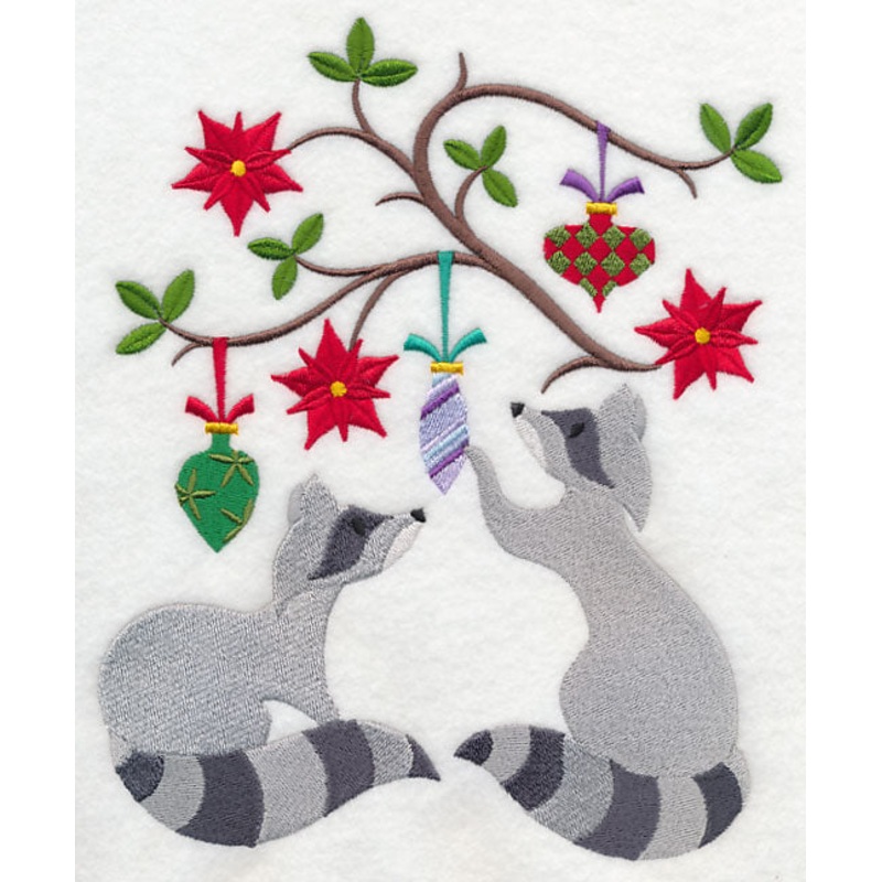 Deck the Halls with Christmas Raccoons