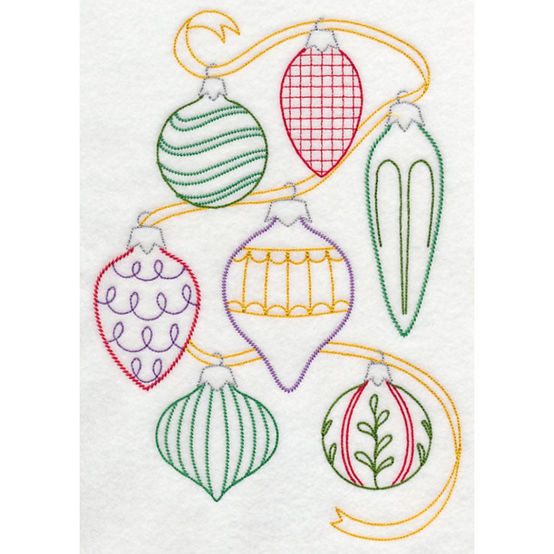Very Merry Christmas Ornament Collage (Vintage)