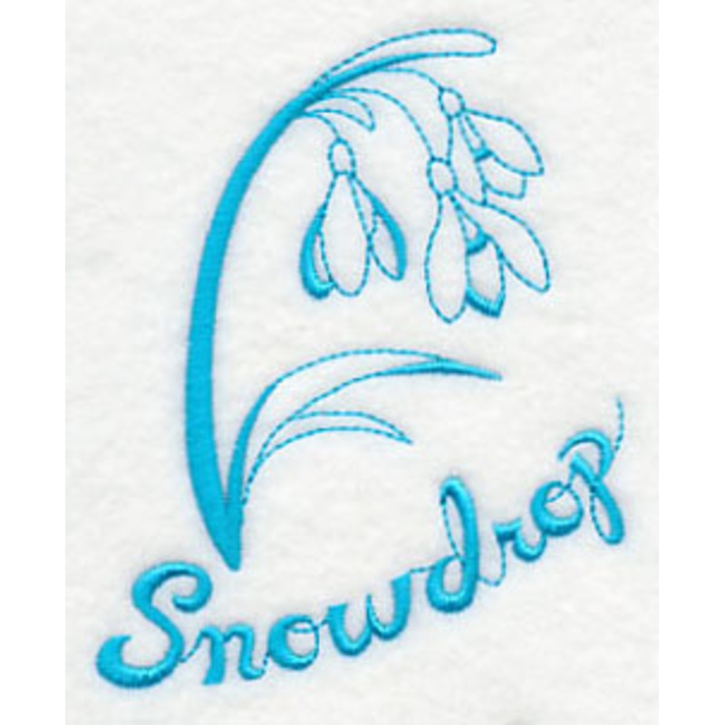 Winter Garden Snowdrop|3.88″ x 3.11″ / 98.51mm x 79.12mm|2.66″ x 2.14″ / 67.44mm x 54.23mm|All Sizes