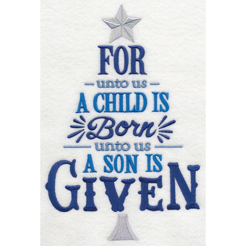 A Child Is Born Christmas Tree