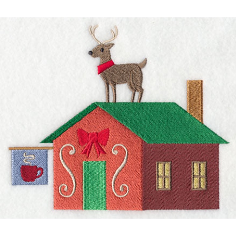 Cozy Christmas Village Cocoa Shop