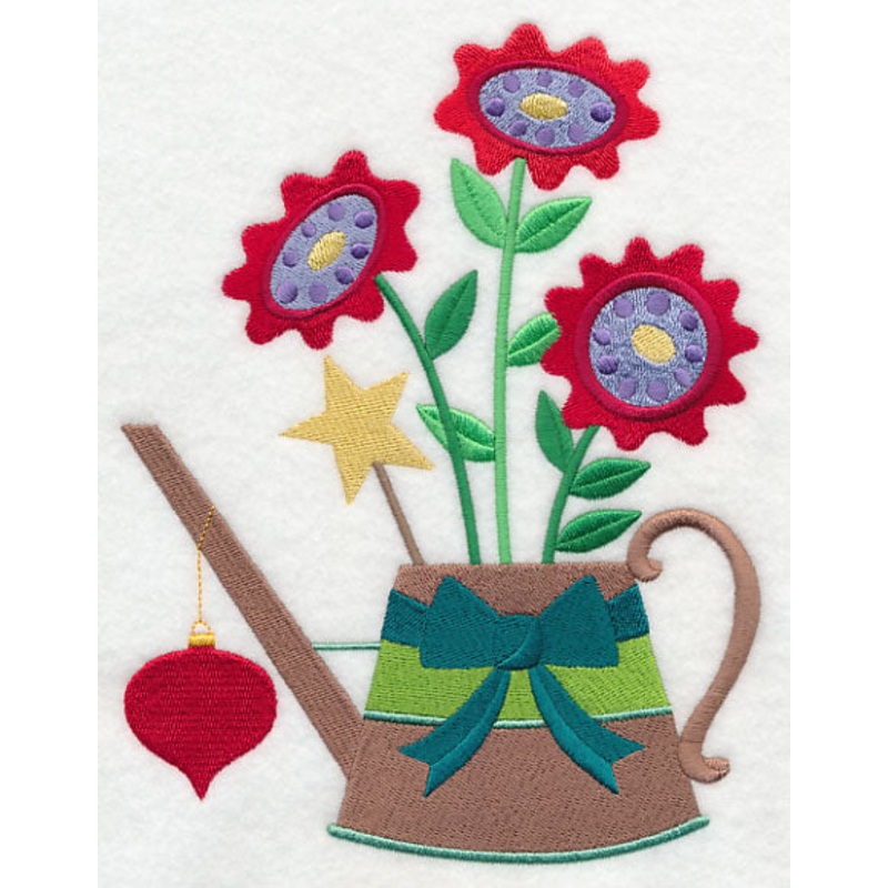 Cozy Christmas Watering Can with Ornament