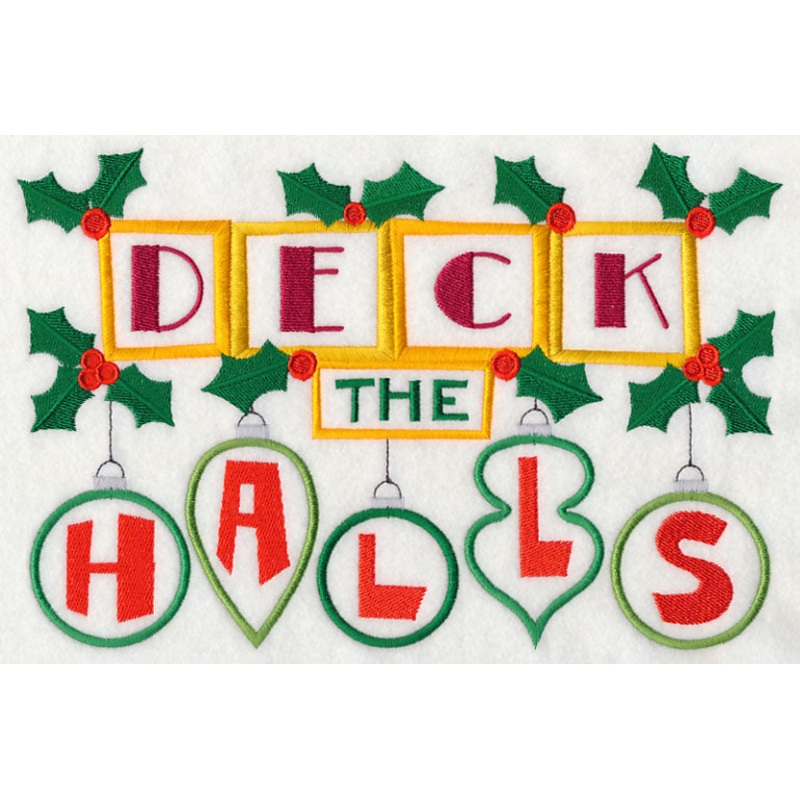 Deck the Halls|6.92″ x 10.32″ / 175.79mm x 262.23mm|5.87″ x 8.76″ / 149.13mm x 222.41mm|5.24″ x 7.82″ / 133.16mm x 198.61mm|4.61″ x 6.87″ / 117.02mm x 174.45mm|All Sizes
