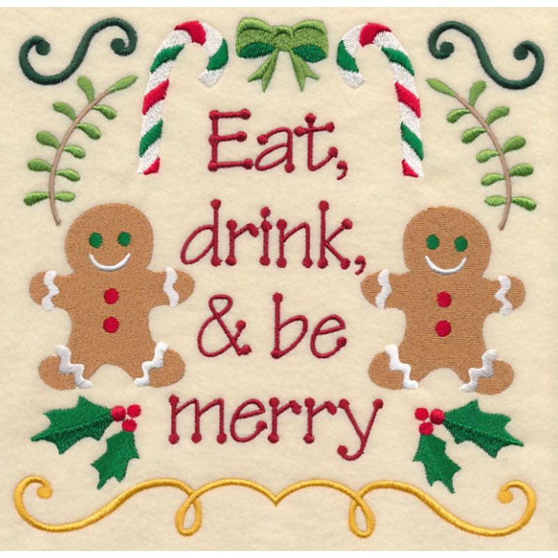 Eat Drink and Be Merry Gingerbread