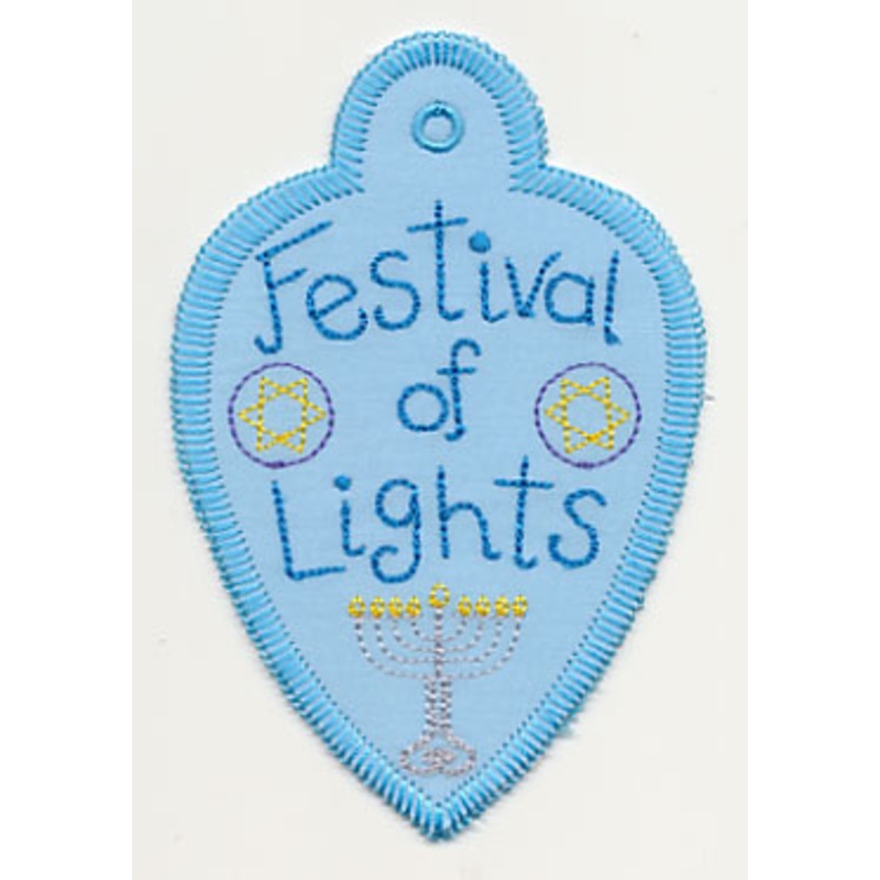Festival of Lights Gift Tag (In-the-Hoop)