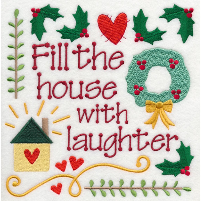 Fill the House With Laughter|7.8″ x 7.66″ / 198.17mm x 194.69mm|7.02″ x 6.9″ / 178.29mm x 175.18mm|5.96″ x 5.86″ / 151.39mm x 148.73mm|4.93″ x 4.85″ / 125.34mm x 123.12mm|3.86″ x 3.79″ / 98.05mm x 96.29mm|All Sizes
