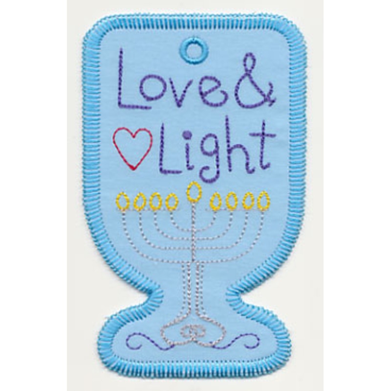 Love and Light Gift Tag (In-the-Hoop)