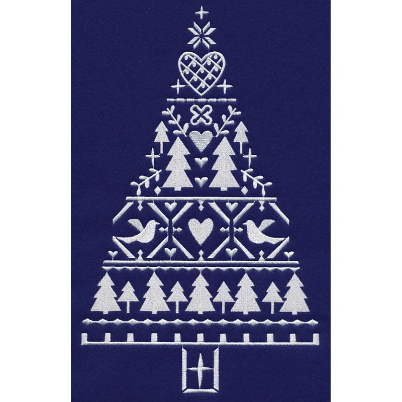 White Christmas Nordic Tree of Love
